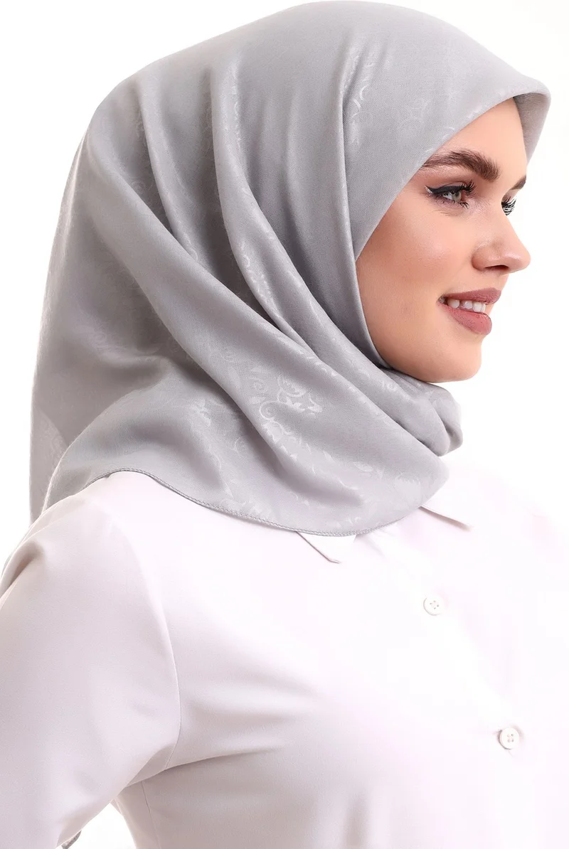 ايهفان اونلاين Kofra Patterned Head Scarf - Gray