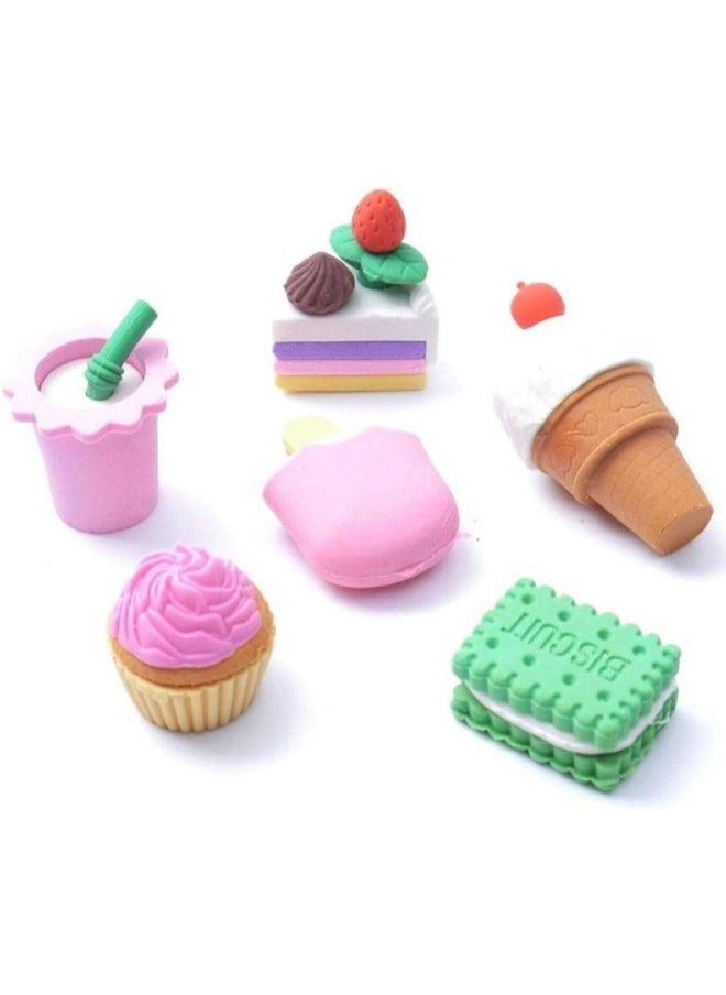 silvercnc - 1 Pc Creative Eraser Rubber Stationery Novelty Cake Shaped Rubber Eraser Kids School Stationery Supplies Random Style - Image 1