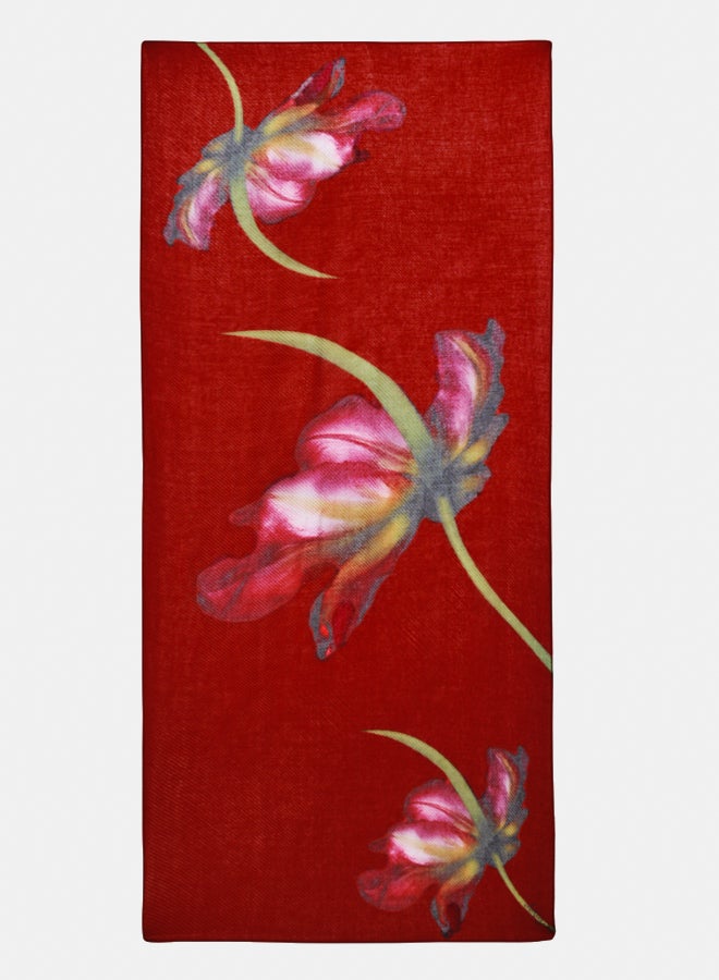 DESIGUAL Large floral scarf  - Image 1