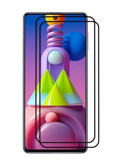 CATANES مجموعة من قطعتين من واقي الشاشة الزجاجي المقوى لهاتف Samsung Galaxy M51 مع لاصقة خلفية كاملة  - Image 2
