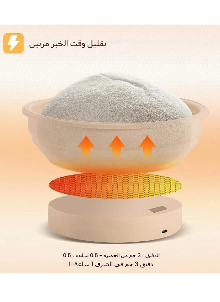 متعددة الوظائف سيليكون للطي يمكن تسخينها بسرعة في درجة حرارة ثابتة البيتزا دقيق الخبز العجين التخمير وعاء