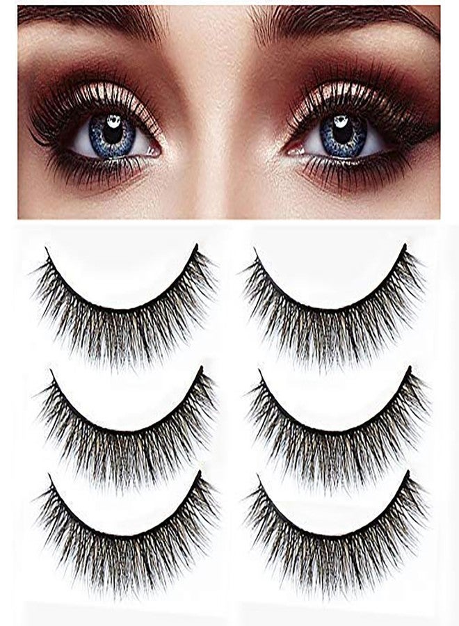 Scheibe Luxurious 3D Eyelashes Set, 3 Pairs - Glam, Volume, Sexy - Image 4