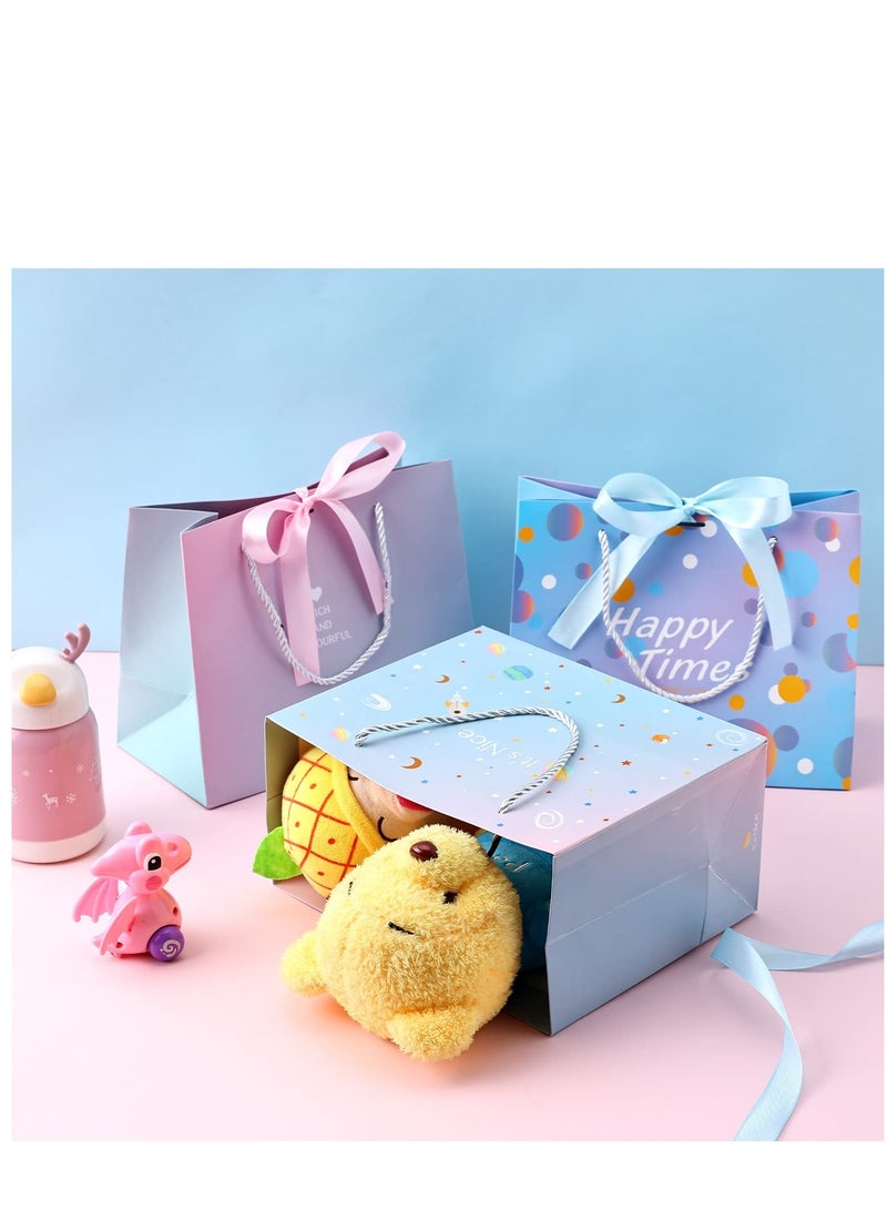 SYOSI Gift Bags with Bow Ribbon Medium Gift Bag-Birthday Gift Bag for Presents Unique Wedding Birthday Party Baby Shower Teacher Gift Bag Men Women Gift Bag - Image 4