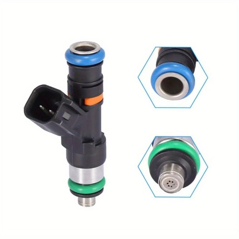 550cc 52lb حاقن وقود EV14 قطعة واحدة مع محولات متوافقة مع أودي A4 TT جيتا أكورا 0280158117 0280158298 00-05 فولكس فاجن جولف MK4 1.8T توربو - Image 1