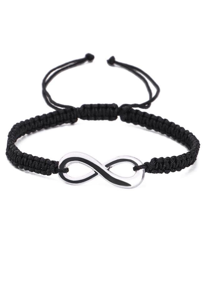 Hot European And American Simple Alloy 8-word Unlimited Woven Adjustable Bracelet Friendship Couple Bracelet Bracelet