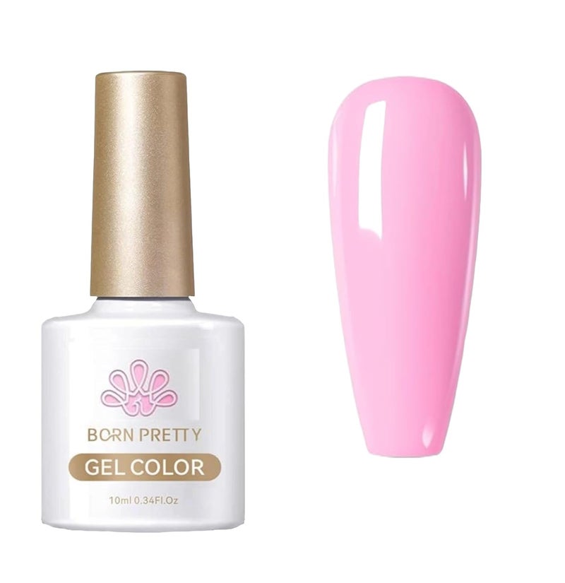 BORN PRETTY 10ml Pink Gel Nail Polish from BELLE GAGA Neon Hot Pink Cherry Blossom Strawberry Polish Gel Natural Pink Color Gel Polish Spring Summer Gift BPHP01 - Image 1