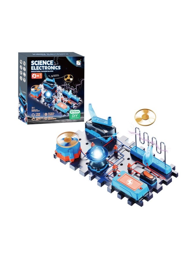 DIY Electronic Circuit Blocks for Creative Playtime for Kids & Parents – 100+ Puzzle Projects, Battery-Free STEM Kit 