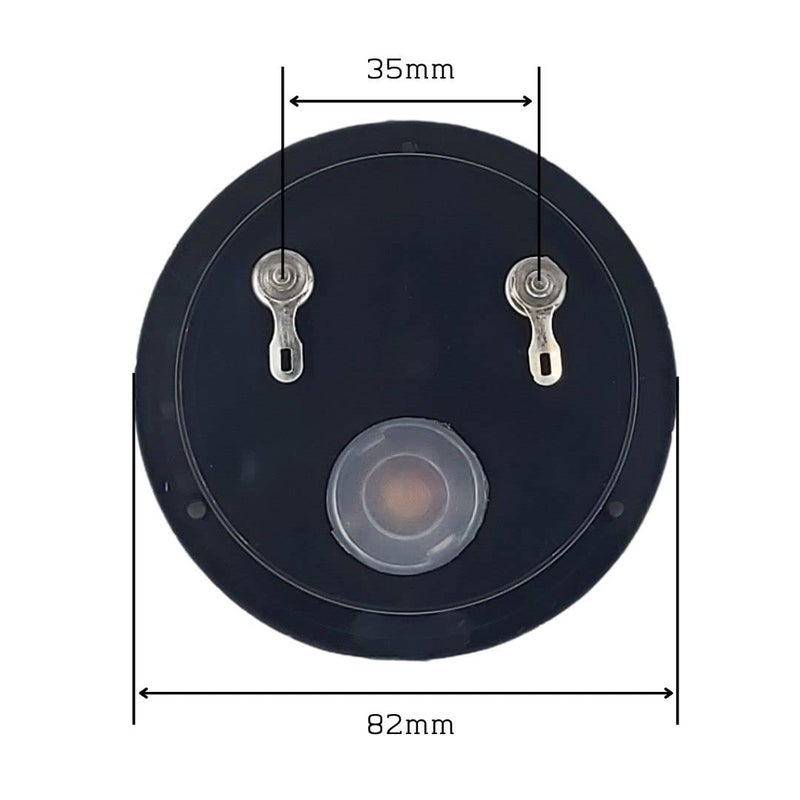 OM Meters MO-65 Round Moving Coil Analog Panel Meter 50mA Milli Ammeter (Black) (80mm) - Image 4