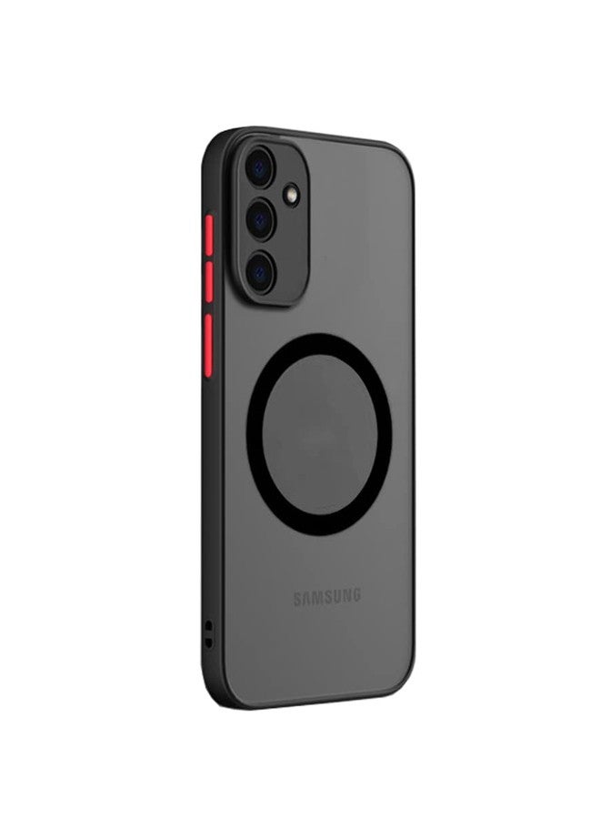 Doowear جراب Doowear Galaxy A54 5G مغناطيسي [يدعم شاحن Magsafe] لاسلكي، مقاوم للخدش والصدمات، شفاف غير لامع، يوفر حماية كاملة للكاميرا، نحيف، غطاء هاتف رفيع لهاتف Samsung Galaxy A54 5G 6.4 بوصة - أسود - Image 1