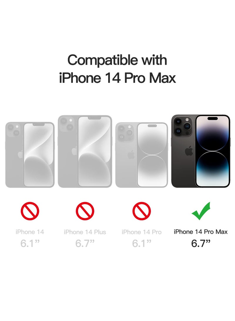 Houmt iPhone 14 Pro Max Case 6.7 Inch with 2Pack Screen Protector Soft Liquid Silicone Cover - Slim Fit Camera Protective Phone Case for Apple iPhone 14 Pro Max - Image 2