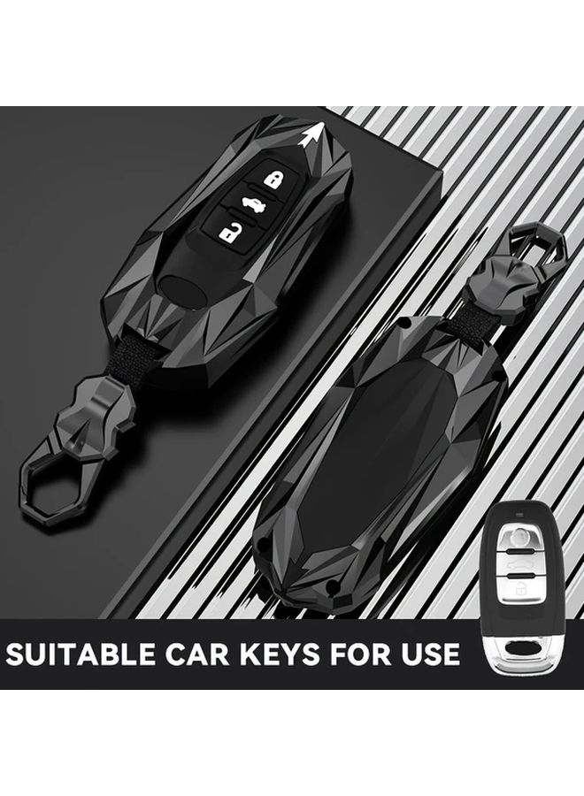 Type A Zinc Alloy Car Key Cover Protector Ring Case For Audi Vehicles - Image 1