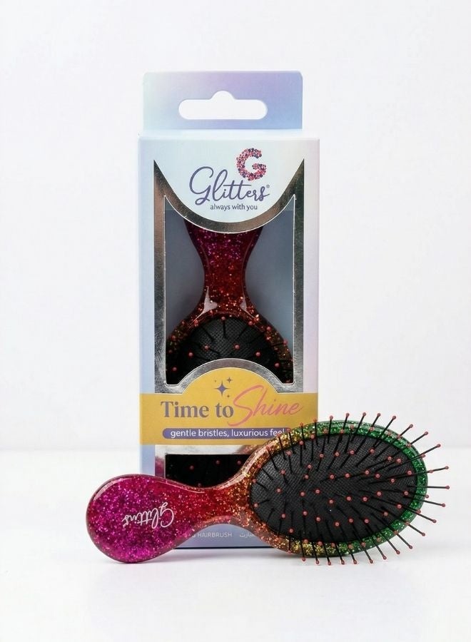 Glitters فرشاة شعر مضادة للتشابك - ذهبية - Image 2