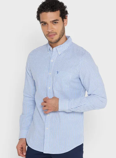 American Eagle Striped Slim Fit Shirt