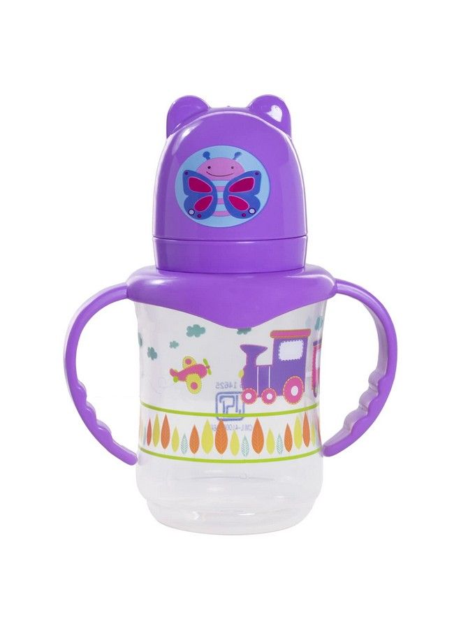 Tinny Tots Baby Sipper Feeding Bottle Water Juices Milk Feeder Bottle Bpa Free With Anti Colic Silicone Nipple Set (Design 44) - Image 1