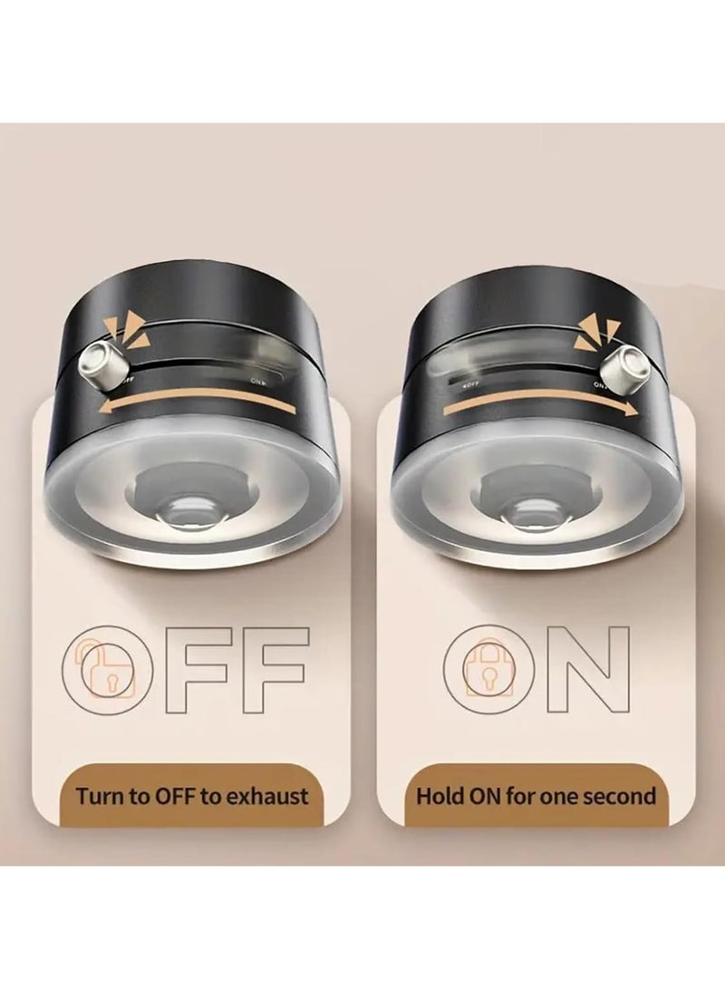 2025 New Vacuum Suction Magnetic Phone Holder, 360 Degree Rotating Magnetic Phone Holder, Dual-Sided Foldable Retractable Phone Holder for All Phones/Gym/Bathroom/Car/Mirror (Black) - Image 3