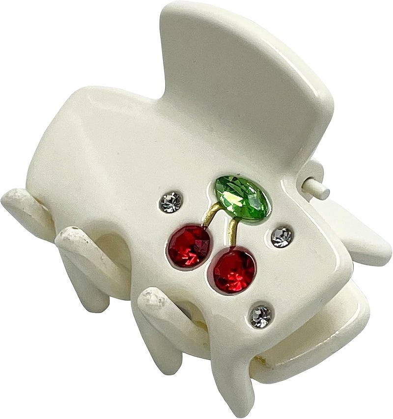GLITTERS® Trendy & Stylish Cherry Gemstone Claw Clip - Strong Grip Durable Hair Accessory - Image 1