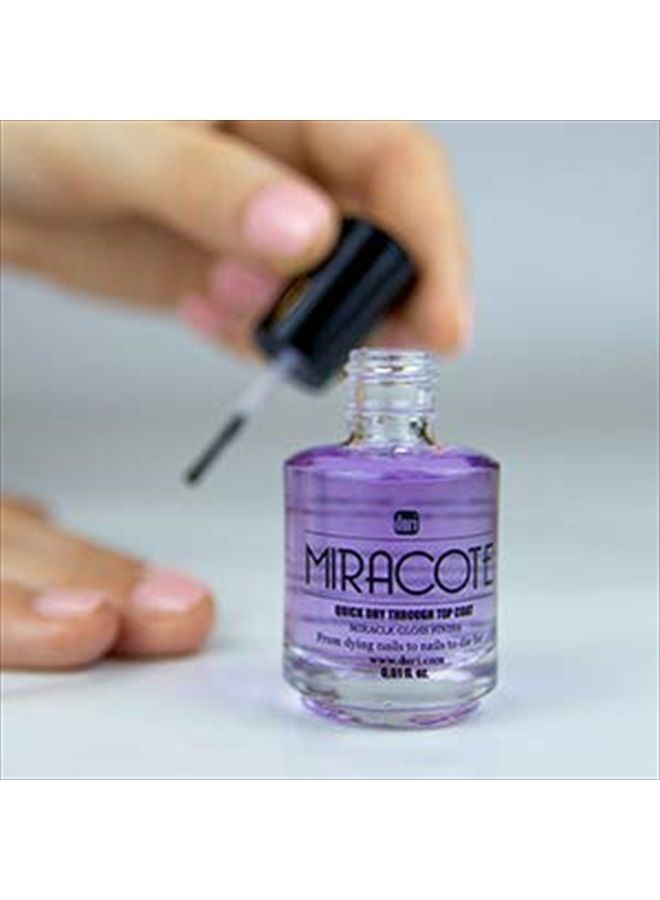 duri Miracote Quick Dry Through Top Coat for Miracle Gloss Finish, None Yellowing, Low Viscosity, Protects Polish from Chipping, Super Glossy, Long Lasting, by Duri Cosmetics - Image 5