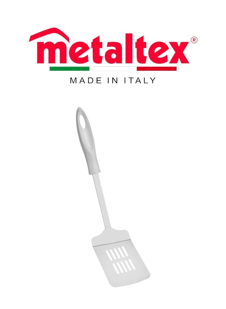 Metaltex Kristall Slotted Turner 33cm â€“ Durable Stainless Steel Turner for Perfect Fried Dishes
