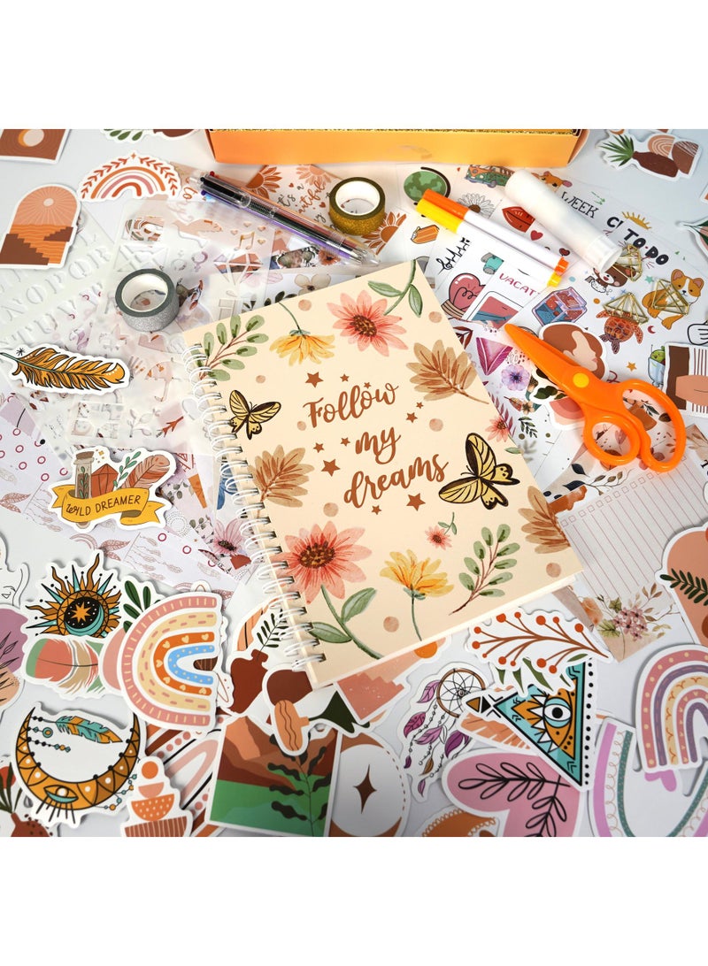 Y&D DIY Jounary Set Handbook Diary Gift Box Clip Thin Set Sticker Children'S Stationery Set  - Image 4
