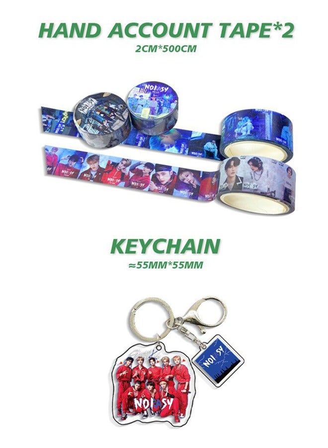 Generic Stray Kids Gift Box With Lomo Cards, Acrylic Stand, Hand Account Tape, Keychain, Lanyard, Stickers, Photo Card - Image 4