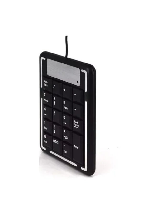 Wired USB Numeric Keypad – 19 Keys Calculator-Style Design – Ergonomic & Fast Data Entry - Image 1