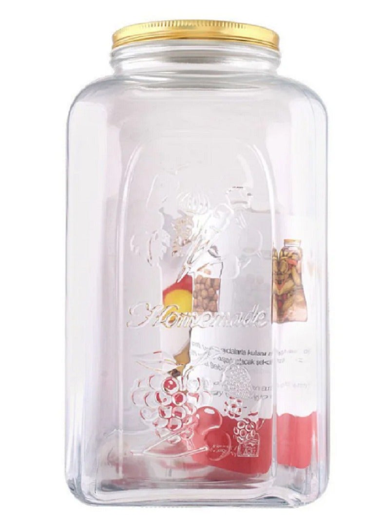 Pasabahce Homemade Glass Jar, 5 Lt, Metal Lid, 289 Mm Height - Image 1