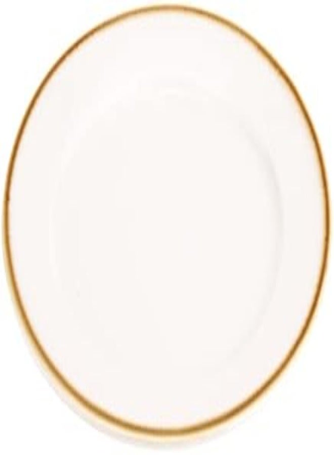 AKDC Ceramic Dessert 18Cm X 18Cm X 2Cm White, Gold - Image 5