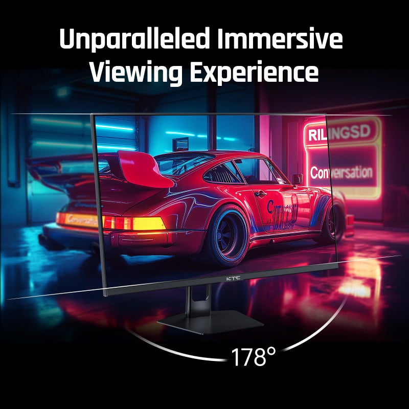 KTC 27'' 280Hz 240Hz Gaming Monitor 1ms GTG 350nits Fast VA 1080P Tilt 126% sRGB Adaptive Sync 4000:1 Contrast Ratio HDR DisplayPort 1.4/HDMI 2.0 VESA - Image 4
