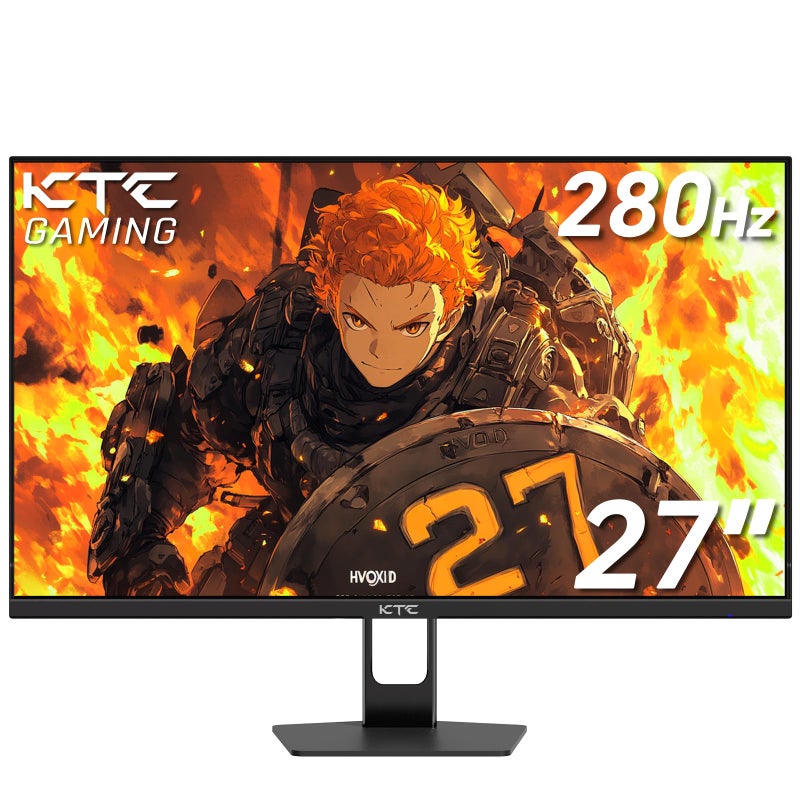 KTC 27'' 280Hz 240Hz Gaming Monitor 1ms GTG 350nits Fast VA 1080P Tilt 126% sRGB Adaptive Sync 4000:1 Contrast Ratio HDR DisplayPort 1.4/HDMI 2.0 VESA - Image 1