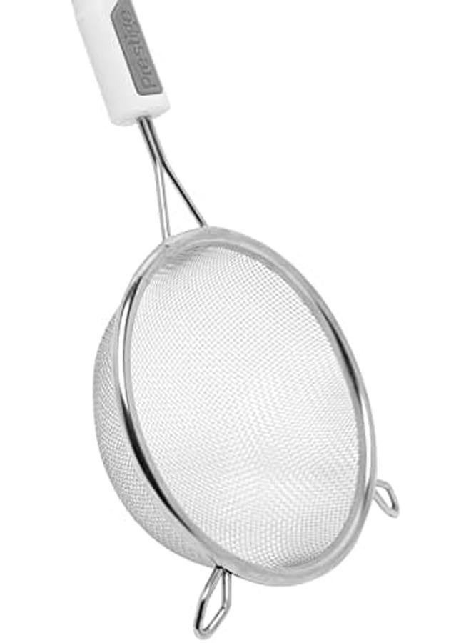 برستيج منخل متوسط مقاس 12 سم Pr54163 خامة مختلطة فضي - Image 3