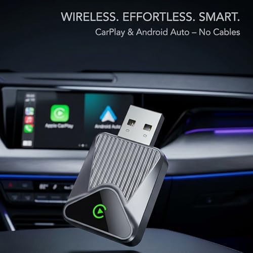 Offbeat 2-in-1 Wireless Apple CarPlay & Android Auto Adapter| BT 5.2 Connection No Delay Stable Connection| Converts Wired Android Auto/CarPlay to Wireless in Company Fitted System Post 2018 Cars - Image 4