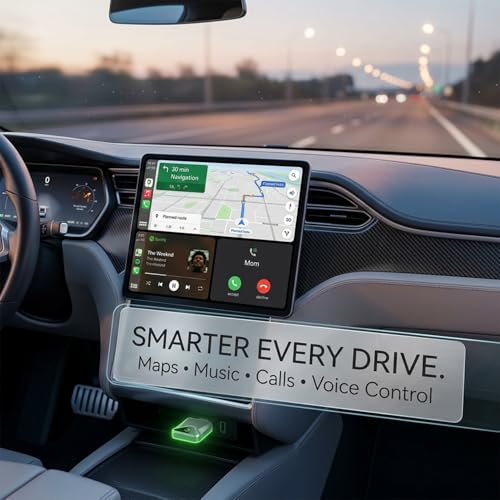 Offbeat 2-in-1 Wireless Apple CarPlay & Android Auto Adapter| BT 5.2 Connection No Delay Stable Connection| Converts Wired Android Auto/CarPlay to Wireless in Company Fitted System Post 2018 Cars - Image 5