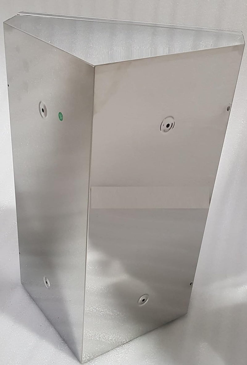 NAVRANG INNOVATIONS NAVRANG INNOVATIONS Stainless Steel Corner Cabinet with Mirror and Shelves 45 30cm 1 Door  - Image 4
