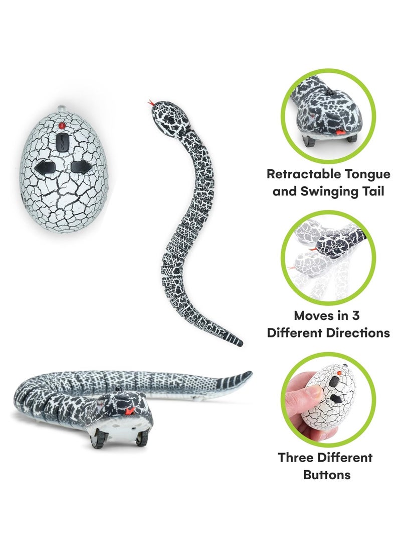 Remote Control Rattle Snake - Realistic Robot Snake Toy with Infrared Receiver - Rc Animal Prank Toy Perfect for Kids Ages 4 Up or for Adult Pranks - Makes a Great Gift  - Image 2