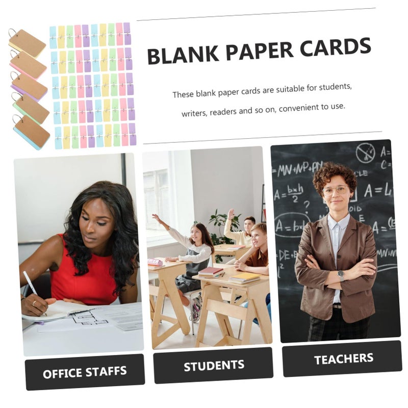Portable Blank Note Cards Binder Vintage Design For Study Office And Crafts Each - Image 5