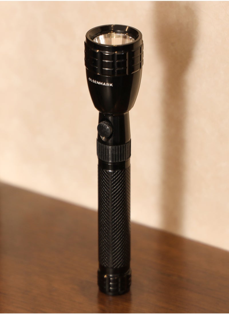 Olsenmark - Olsenmark Rechargeable LED Flashlight- OMFL2833, Lithium Battery, 3W LED, Light-Weight Design and Long Hours - Image 1