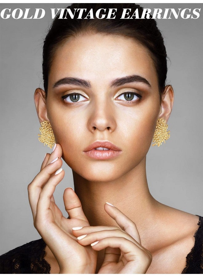 Glenmal 6 Pair Gold Color Threader Dangle Earrings Long Chain Statement Drop Dangle Earrings Jewelry for Women(Boho Geometric) - Image 1