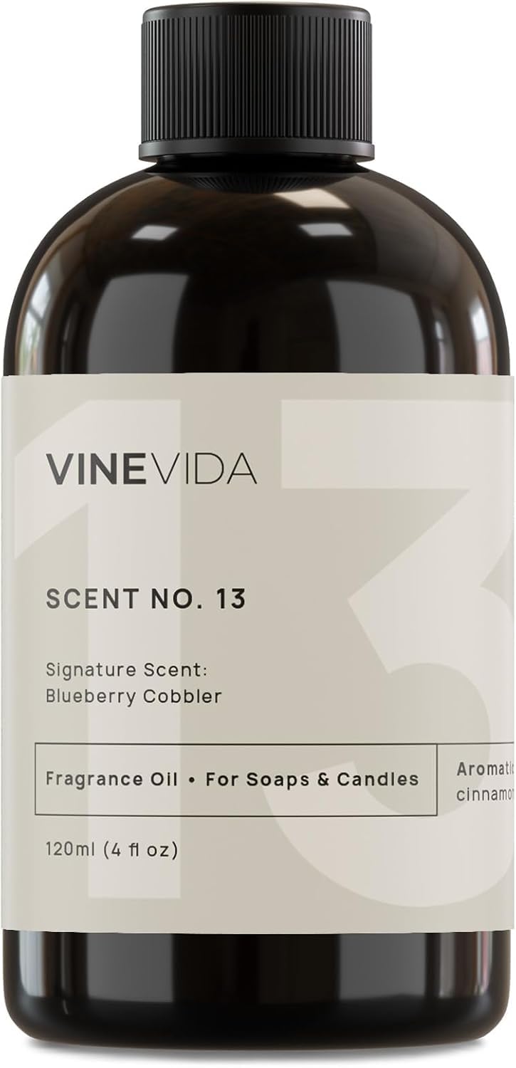 VINEVIDA زيت عطر التوت الأزرق 4 أونص من VINEVIDA لصنع الشموع مصنوع في الولايات المتحدة الأمريكية روائح الشموع لصنع الشموع زيت عطر طبيعي للشموع روائح لصنع الصابون