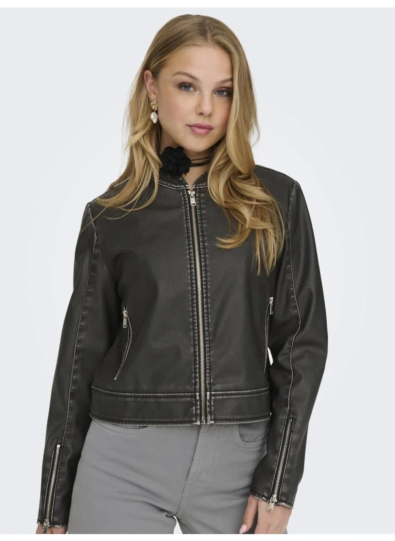 اونلي Onlmındy Faux Leather Jacket 15317180
