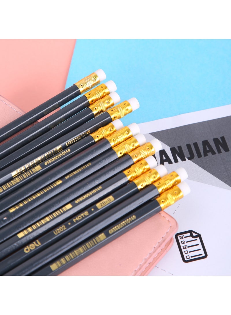 Deli EU20200 Graphite Pencil 2B Dark Blue 鈥?12pcs 鈥?Ideal for writing & drawing - Image 4