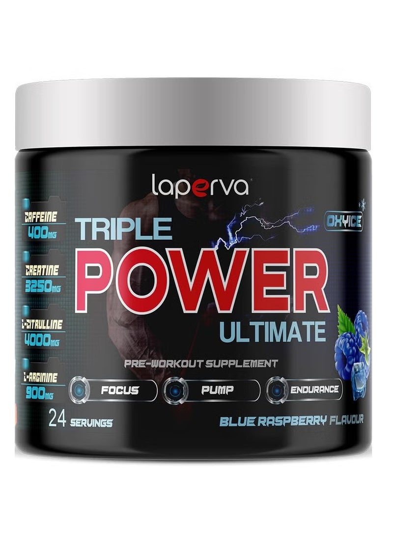 Laperva Triple Power Ultimate OXYICE, Blue Raspberry, 24 Servings Boosts Oxygen Levels in Muscles - Image 2