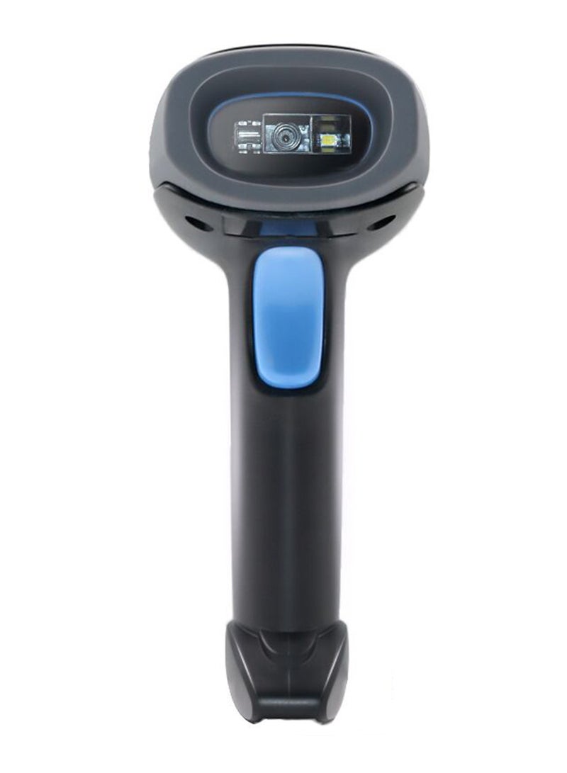 ماسح الباركود المحمول 1D/2D/QR Code Scanner 2.4G Wireless u0026amp; USB Wired Barcode Reader متوافق مع Windows Mac Linux - Image 2