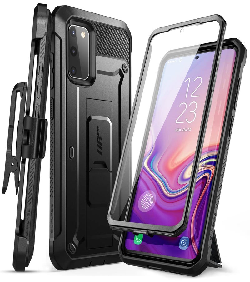 SUPCASE Unicorn Beetle Pro Series Case Designed For Samsung Galaxy S20 FE 2020 Release Rugged Holster Case Without Builtin Screen Protector  Black