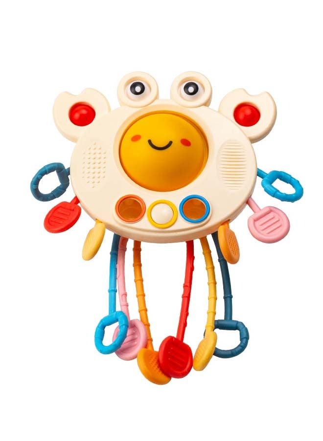 Silicone Toy Baby Montessori Silicone Sensory Toys  For  Baby Travel Toy And Teething Toys Pull String Activity Toy For Toddlers  - Image 1