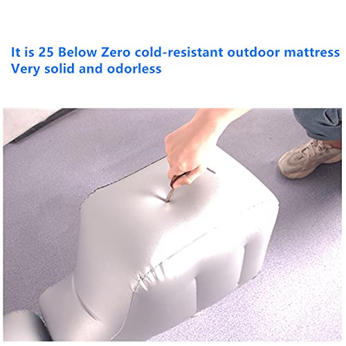 Berocia Inflatable Car Air Mattress Back Seat Bed, Universal Back Seat Gap Filler Pad Extender for SUV Camping Sleeping Travel Rest, Two Independent Air Bags - Image 5