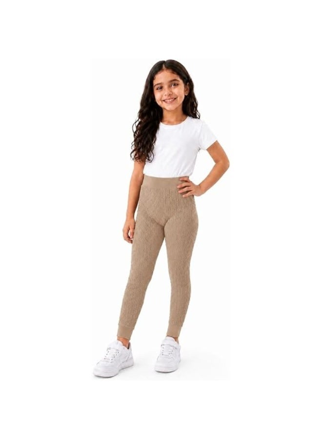 Ronza leggings Junior Girls Soft Stretch Elastic Waist Daily Wear School Sports Flexible Comfort - Image 1