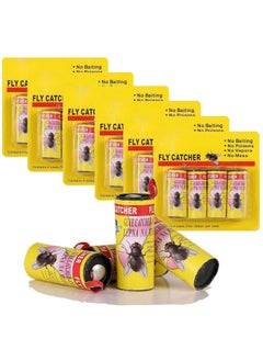 24 Pcs Fly Paper, Pesticide Free Fly Catchers Sticky Fly Strips Insect Flies Trap for Indoor or Outdoor Use