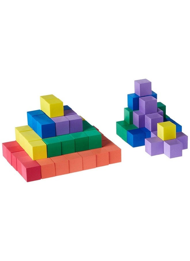 ArtBee ArtBee Wood Blocks, Counting Cubes for Kids Math, 20 mm Blocks for Preschool Crafts, Early Math Manipulatives for Preschool, Classroom Supplies for Teachers Elementary (Pack of 100)  - Image 1