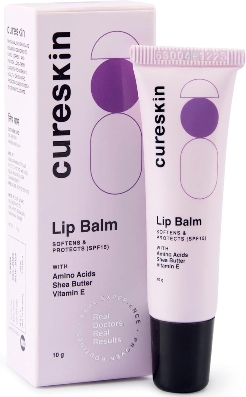 Cureskin مرطب شفاه كيورسكين مع عامل حماية من الشمس 15، أحماض أمينية، زبدة الشيا وفيتامين E | العناية بالشفاه | مرطب شفاه مع عامل حماية من الشمس للنساء والرجال | مرطب تفتيح الشفاه للشفاه الداكنة | مرطب شفاه للشفاه الداكنة لتفتيحها - Image 2