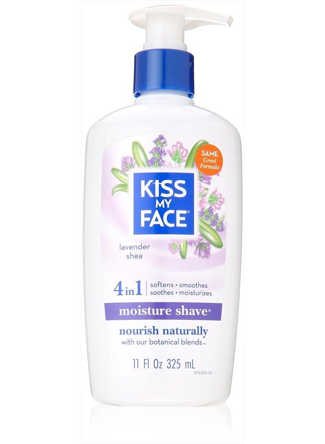Kiss My face Lavender And Shea Moisture Shave, 11 fl oz cream - Image 1